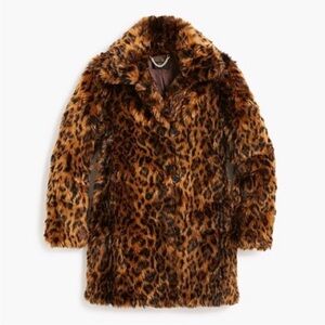 J. Crew Faux Leopard Jacket XXS EUC